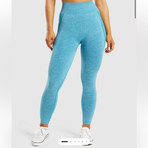 Gymshark Pants - Gymshark Women’s Flex High Waisted Blue Performance Leggings Size Medium
